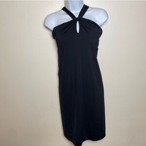 Athleta Kiki Swim Black Dress Halter size small